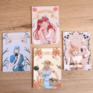 lot de cartes 4 saisons